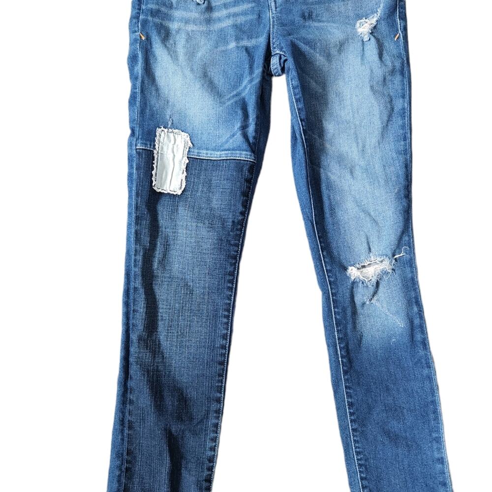 Pilcro & The Letterpress Jeans Size 28 Stet Distressed Skinny Jeans Anthro - Picture 3 of 10